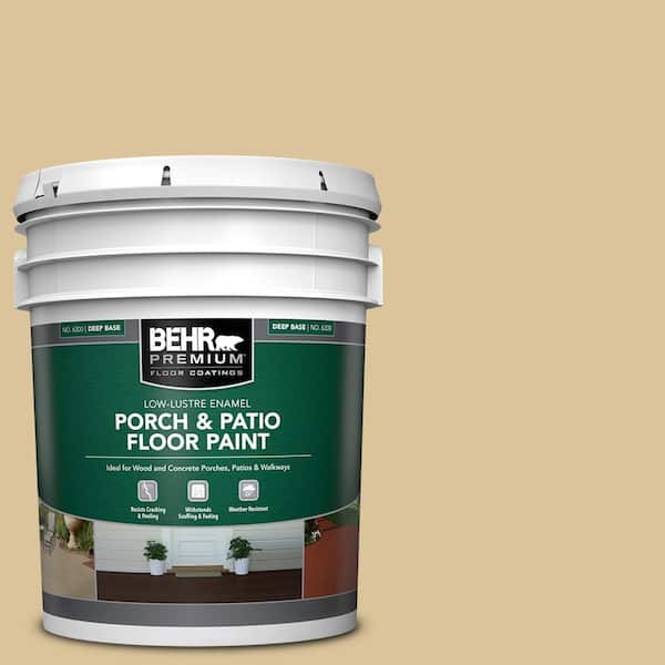 5 gal. #S310-3 Natural Twine Low-Lustre Enamel Interior/Exterior Porch and Patio Floor Paint
