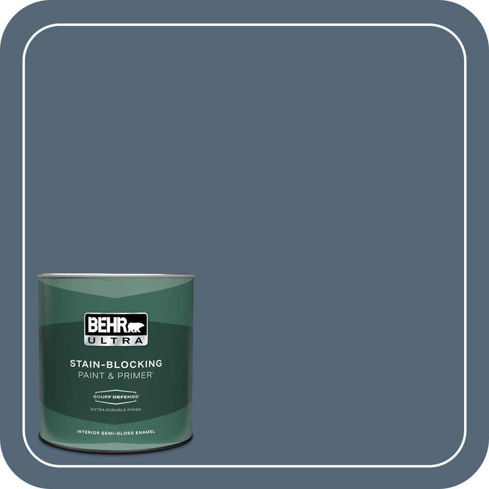 1 qt. #S510-6 Durango Blue Extra Durable Semi-Gloss Enamel Interior Paint & Primer price history on PriceWatchPro