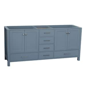 Cambridge 72 in. W x 21.5 in. D x 34.5 in. H Double Freestanding Bath Vanity Cabinet Only in Grey