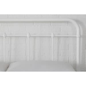 Dorley Farmhouse White Metal Twin XL Bed (42.9 in W. X 53.5 in H.)