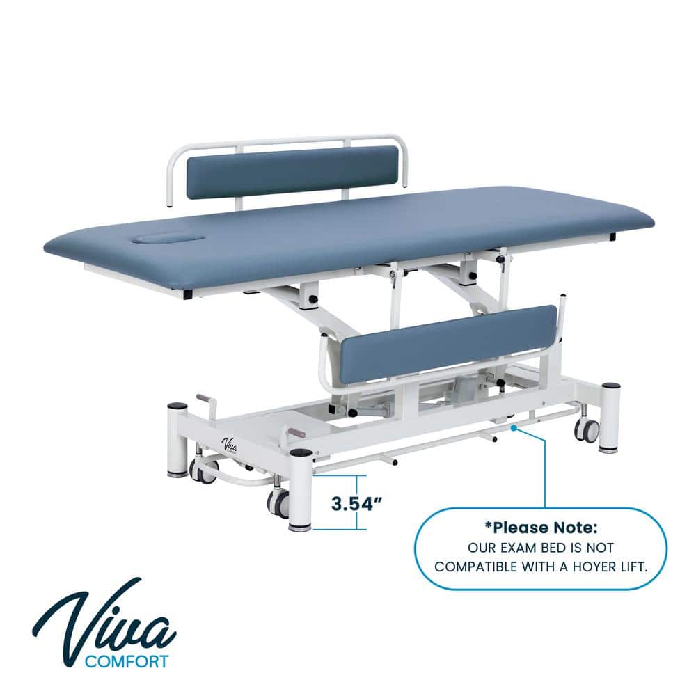 Industrial Rectangular Leather and Steel Adjustable Table