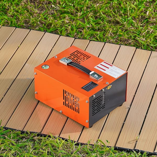 PCP Airgun Compressor 0.13 Gal. 4500 psi Portable Pancake Air Compressor w/ External Converter, Oil and Water-Free Tank