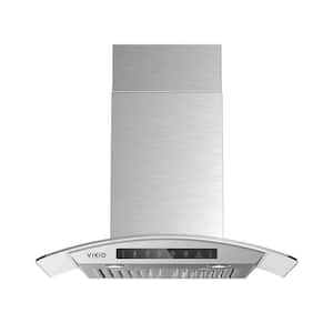 36 in. 900 CFM Ducted Wall Mount Range Hood in Stainless Steel with Mesh Filters and Lights