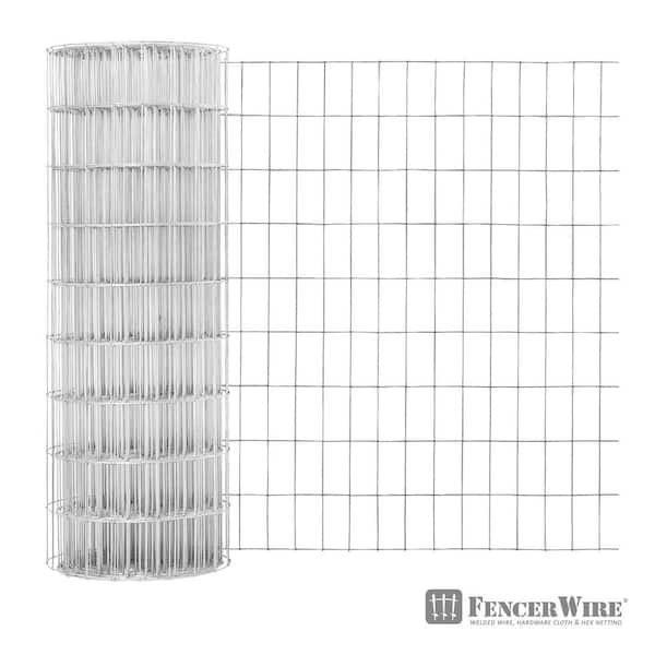 Red Brand 100-ft x 4-ft 12.5-Gauge Silver Steel Woven Wire Rolled Fencing  with Mesh Size 2-in x 4-in