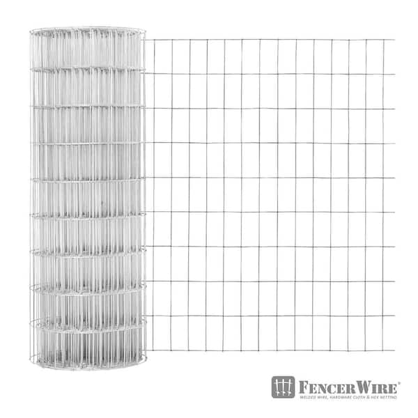 6 ft. x 100 ft. 12.5-Gauge Welded Wire Fence with Mesh 2 in. x 4 in.