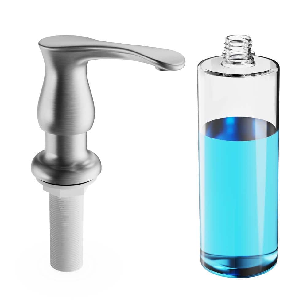 Brushed Nickel Kitchen Soap and Lotion Dispenser Built in Countertop Design with Large 17 oz Liquid Bottle price history on PriceWatchPro