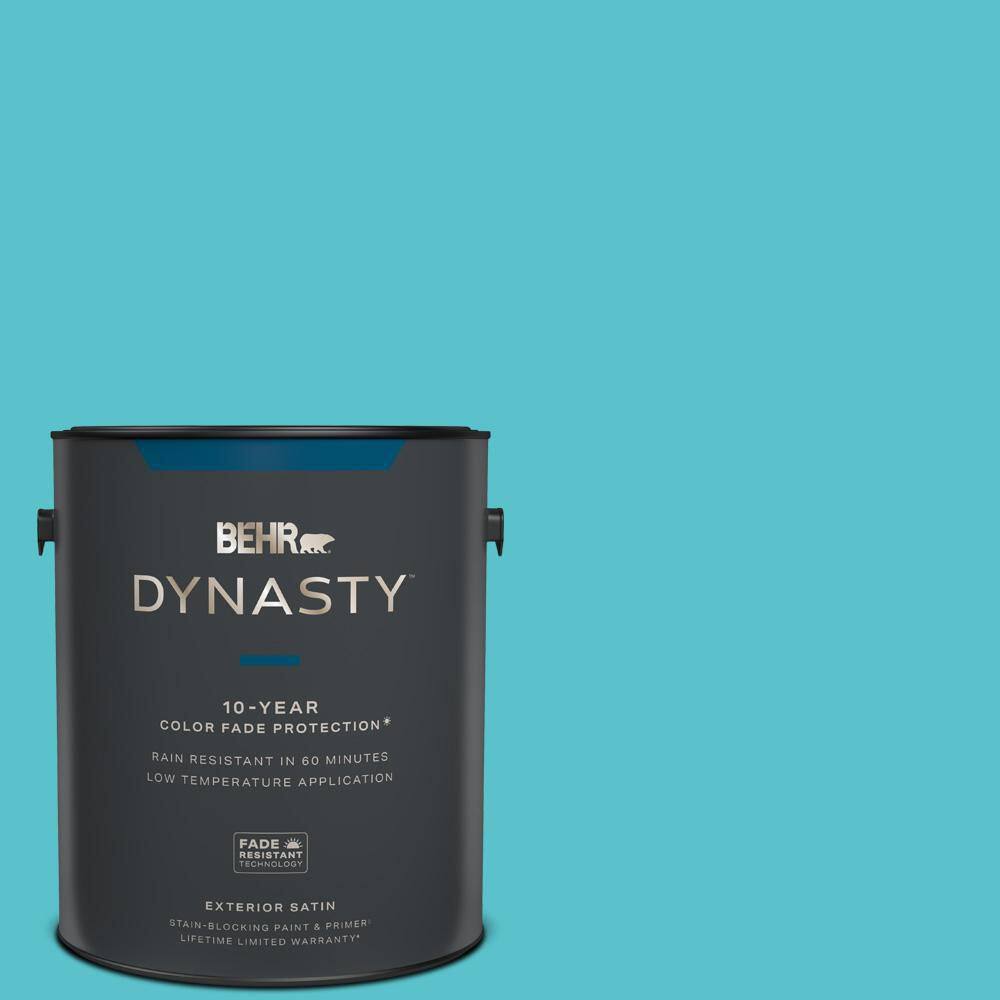 BEHR DYNASTY 1 gal. 510B5 Jamaican Sea Satin Enamel Exterior Stain