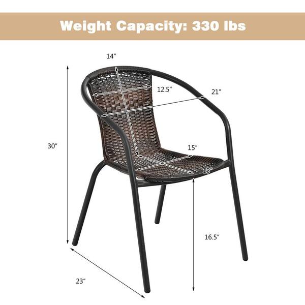 pineville rattan patio dining chair