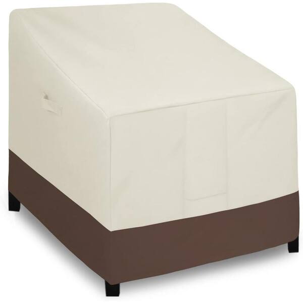 Unbranded Waterproof Outdoor Lounge Chair Cover, Heavy Duty Patio Couch Cover, Windproof Outdoor Furniture Cover in Beige/Brown
