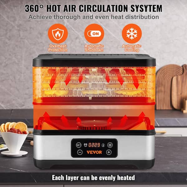 Fruit Vegetables Dried Machine Herb Household MINI Food Dehydrator Pet Meat  Dehydrated Snacks 5 Trays Air Maker