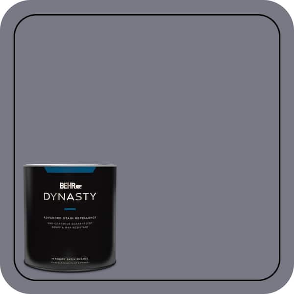 BEHR DYNASTY 1 qt. #N540-5 Infamous One-Coat Hide Satin Enamel Interior Stain-Blocking Paint and Primer