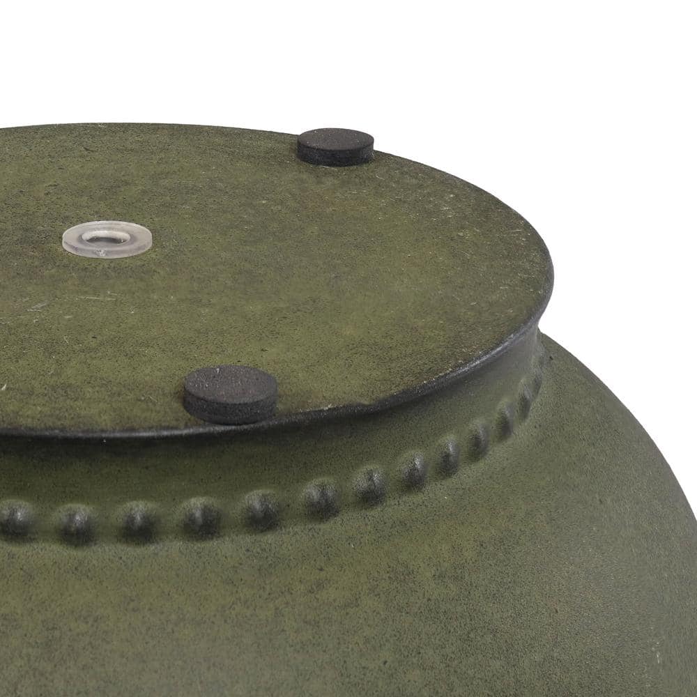 Michael Matte Sage Medium Iron Indoor/Outdoor Planter Set