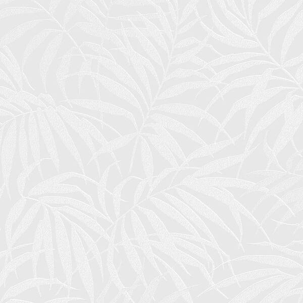 Graham & Brown White and Pearl Tropic Wallpaper