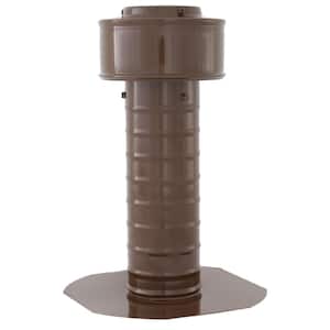 Keepa Vent 3 in. Dia Aluminum Roof Vent for Flat Roofs in Brown