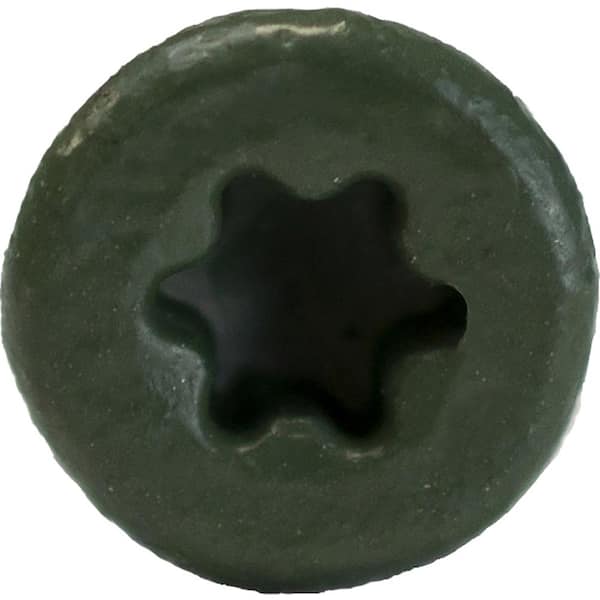 DECKMATE - #8 1-1/4 in. Green Exterior Self-Starting Torx Flat-Head Wood Deck Screws (1 lb./157-Piece)