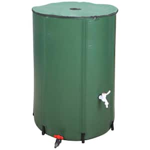 100 Gal. Collapsible Rain Barrel, Garden Water Storage Tank, Portable Folding Rainwater Collector