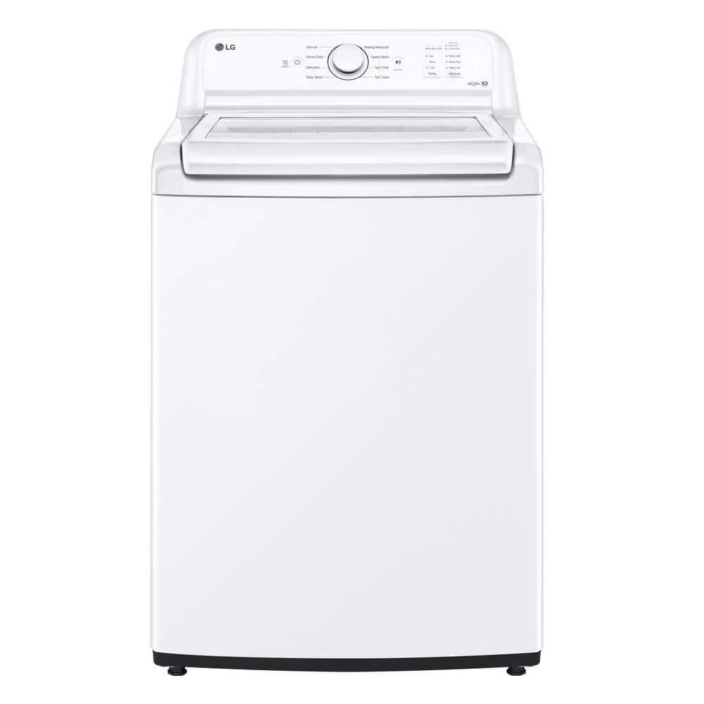4.3 cu. ft. Top Load Washer in White with SlamProof Glass Lid, Impeller and True Balance Anti-Vibration