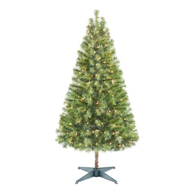 5 ft Woodtrail Norway Spruce Incandescent Pre-Lit Artificial Christmas Tree with 200-Light White Lights