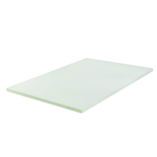 Zinus Green Tea In. Medium No Pocket Memory Foam Twin Mattress Topper ...