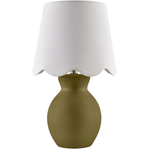 Livabliss Stella Diminuta STD-081 15 in. H x 8 in. W x 8 in. D Accent Table Lamp, White