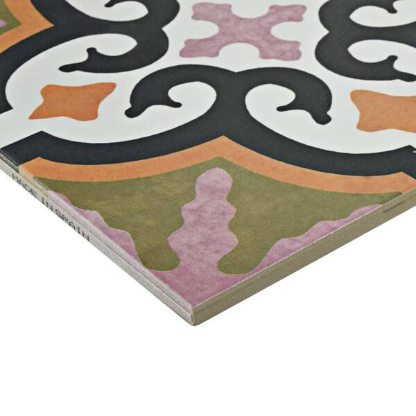 Merola Tile - Egeo Naxos Encaustic 9-3/4 in. x 9-3/4 in. Porcelain Floor and Wall Tile (11.11 sq. ft. / case)