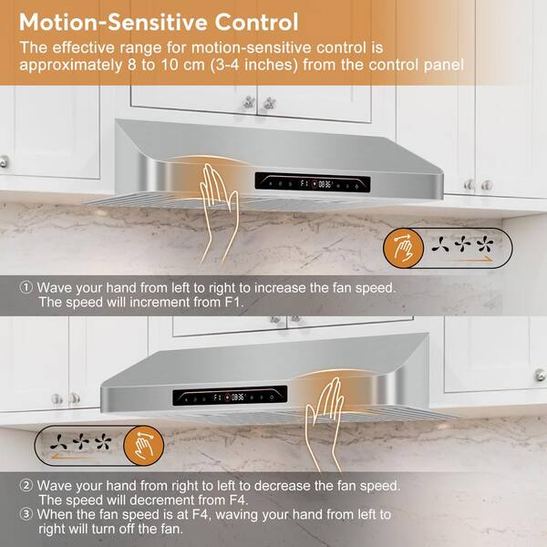 Tylza 29.5 in. 900CFM Convertible Ducted Under Cabinet Range