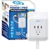 Bell + Howell 3-Outlet Power Pro Wall Outlet Surge Protector with 3 USB  Ports and Extension Cord 7781 - The Home Depot