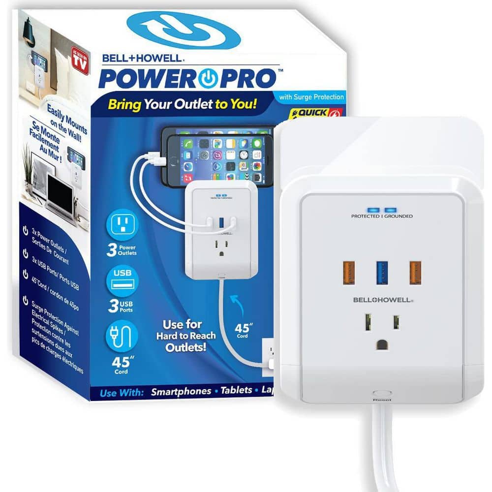 Bell'O Digital 3-Outlet In Wall Appliance Surge Protector - Sam's Club