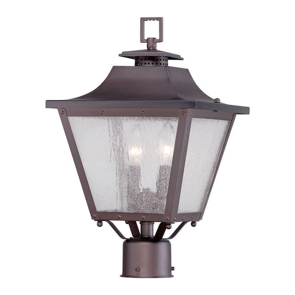 Acclaim Lighting Lafayette Collection 2-Light Architectural Bronze Outdoor Post-Mount Light Fixture