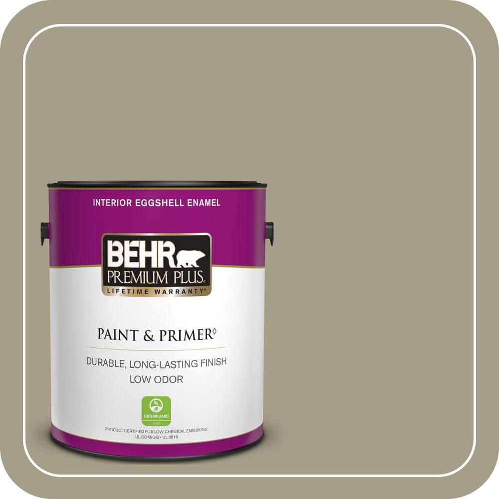1 gal. #PMD-57 Fossil Stone Eggshell Enamel Low Odor Interior Paint & Primer price history on PriceWatchPro