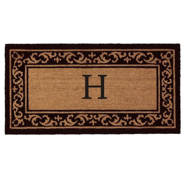 Calloway Mills Kendall Monogram Door Mat 24 in. x 48 in. (Letter H)