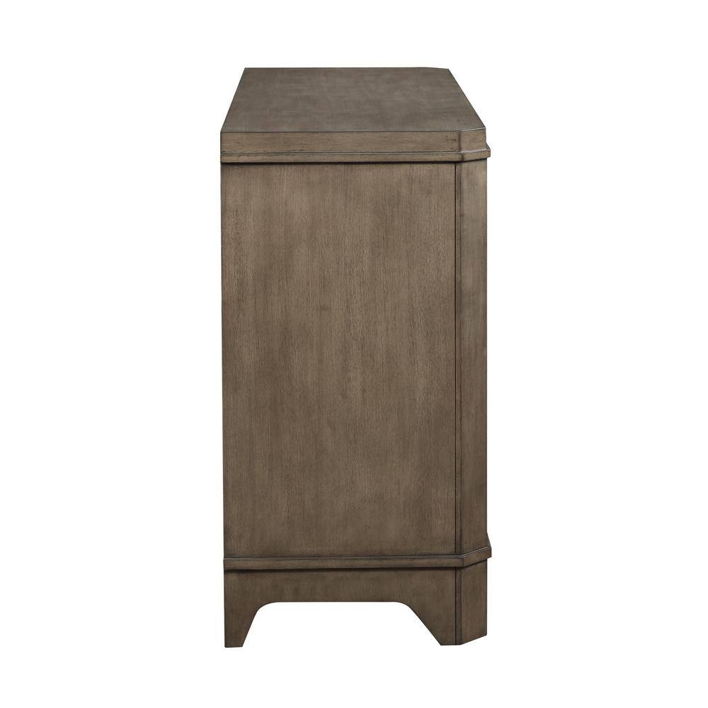 Bordeaux Toffee Brown 54.5'' Solid Wood Sideboard with Glass Doors