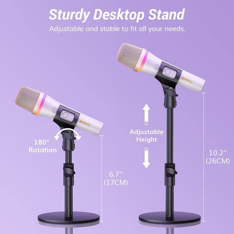 USB Dynamic Microphone for Podcast Gaming Mic with RGB for Recording with Quick Mute and Stand White