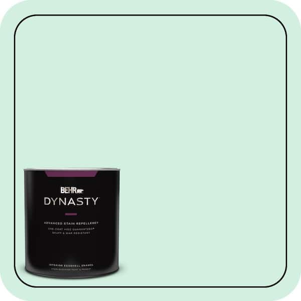 BEHR DYNASTY 1 qt. #480C-2 Pastel Jade Eggshell Enamel Interior Stain-Blocking Paint & Primer