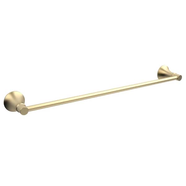 Glacier Bay Sadira 24 in. Wall mounted Towel Bar in Brushed Gold