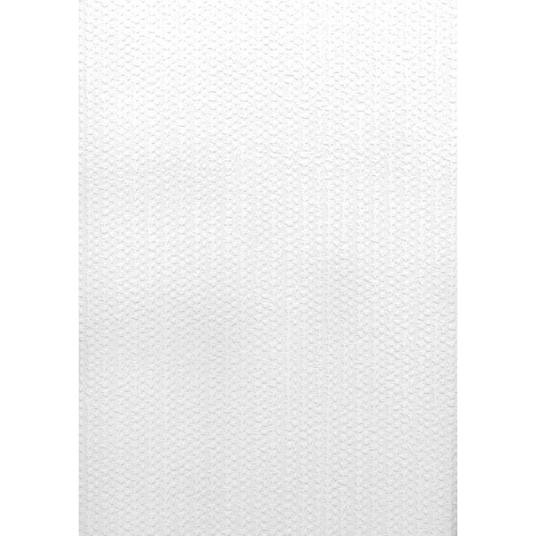 Brewster Paintable Knit Crocheted Texture White & Off-White Wallpaper Sample