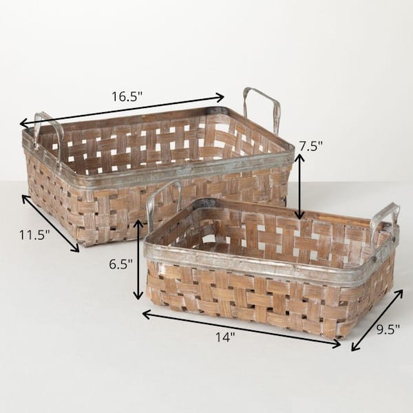 Weaved Storage Basket Set – homaccents