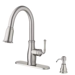 Pull Down Kitchen Faucet, Stainless Steel, Kagan