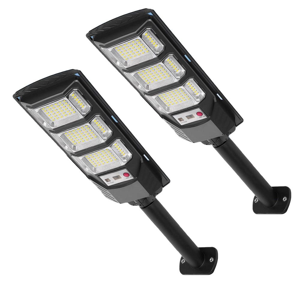 6500K LED Solar Street Light Outdoor Motion Sensor Dusk to Dawn Waterproof Work Light 2 Pack price history on PriceWatchPro