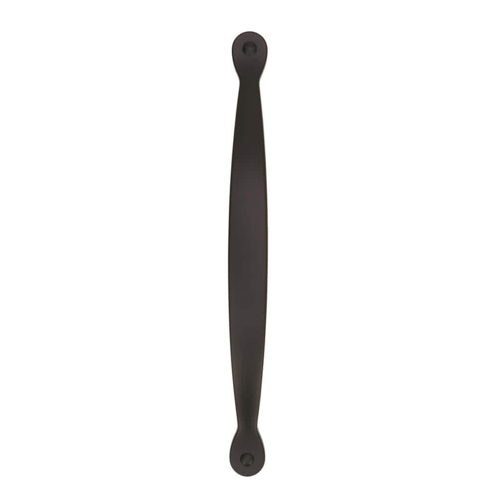 Matte Black 6-5/16 inch Bar Cabinet Pull with Mounting Hardware