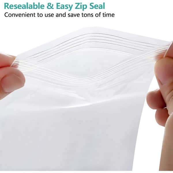 3x4 Inch Resealable Plastic Zip Bags - 1000 Count, 2mil Thick, Small Ziplock Bags For Storage & Shipping