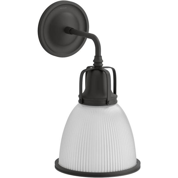 KOHLER Hauksbee 1 Light Brushed Nickel Indoor Bell Wall Sconce, 14