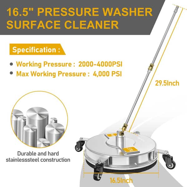 EVEAGE YPXDJ0165-659 16.5 in. 4000 PSI 6 GPM Gas Pressure Washer Surface Cleaner - 2