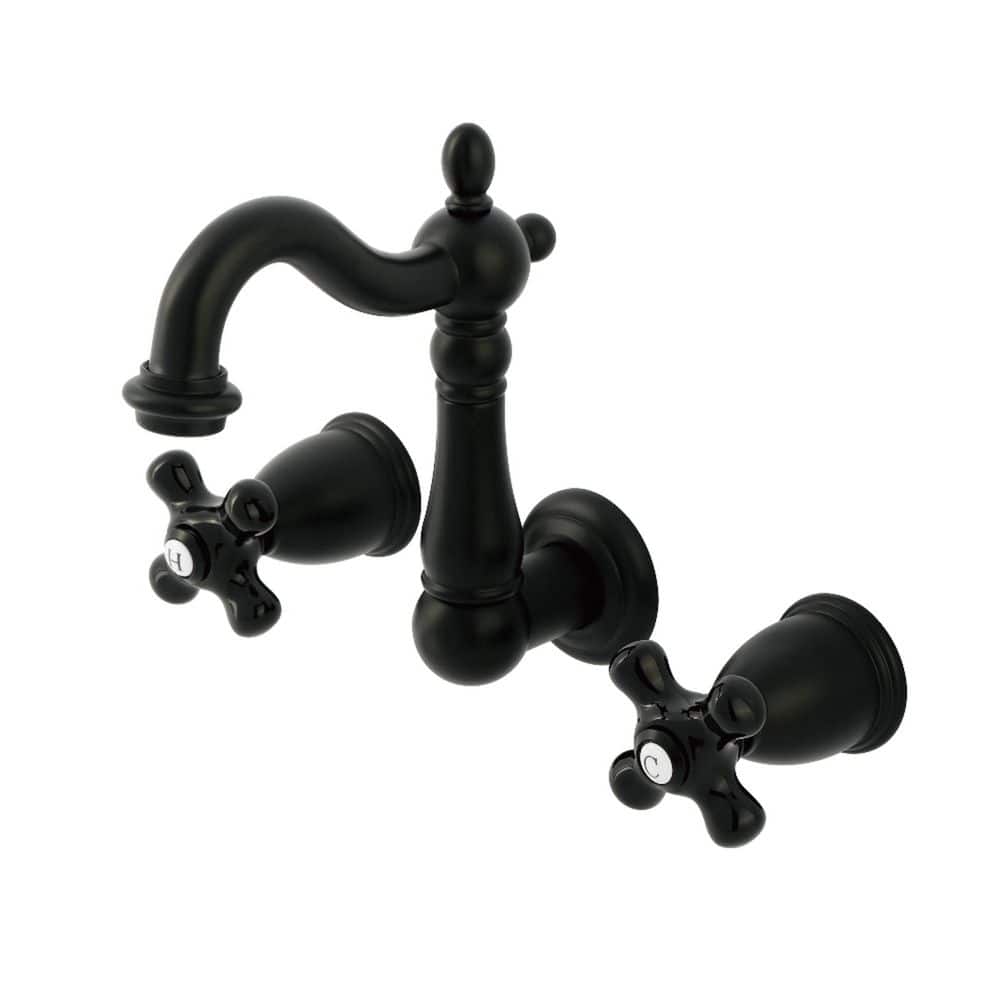 Duchess Double Handle Wall Mount Bathroom Faucet in Matte Black price history on PriceWatchPro