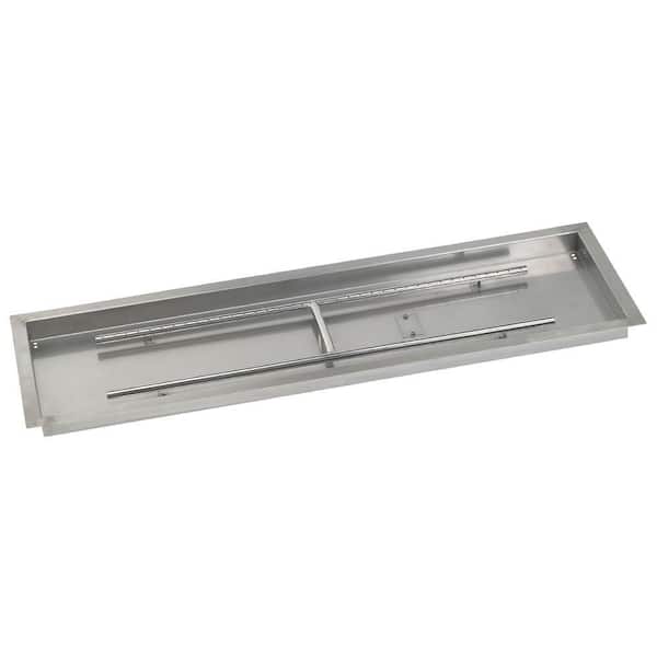 Stainless Steel Rectangular Drop In, Fire Pit Pan