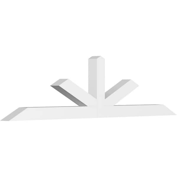 Ekena Millwork Saratoga 84 in. W x 21 in. H x 4 in. D Signature Polyurethane Bracket