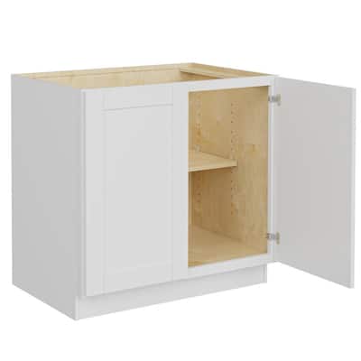 MILL'S PRIDE Richmond Verona White 34.5 in. H x 36 in. W x 24 in. D Plywood Laundry Room Sink Base Cabinet with 1 Shelf Richmond Verona White 34.5 in. H x 36 in. W x 24 in. D Plywood Laundry Room Sink Base Cabinet with 1 Shelf