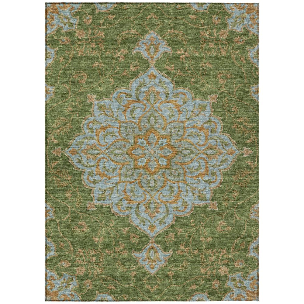 Chantille Machine Washable Indoor/Outdoor Abstract ACN2958 Olive 3 ft. x 5 ft. Area Rug price history on PriceWatchPro
