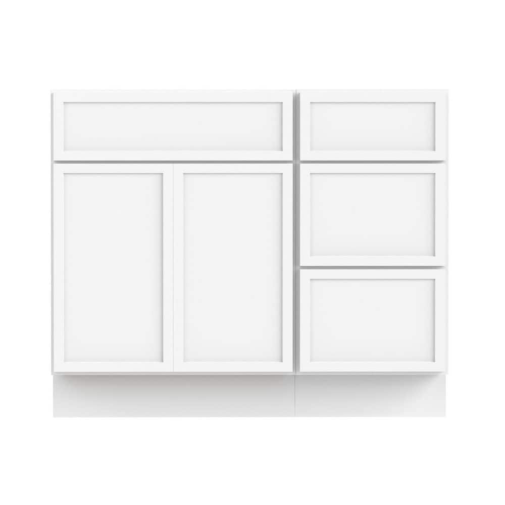 39 in. W x 21 in. D x 32.5 in. H Bath Vanity Cabinet without Top in White (Unassembled) price history on PriceWatchPro