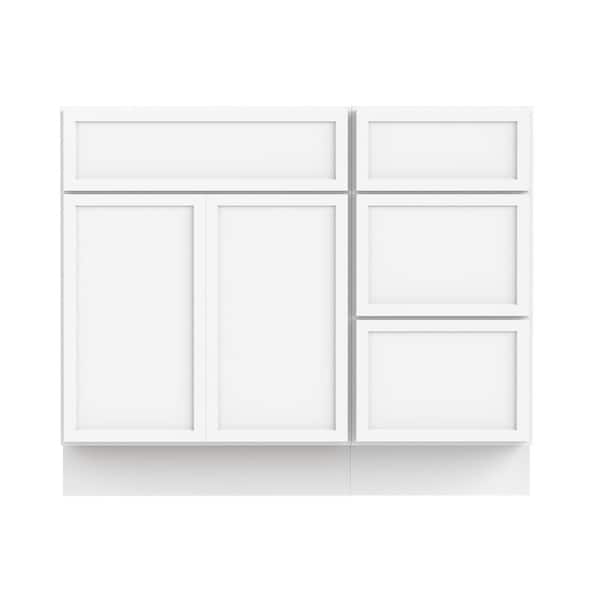 39 in. W x 21 in. D x 32.5 in. H Bath Vanity Cabinet without Top in White